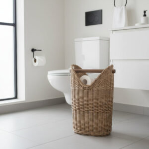 Handmade Wicker Toilet Roll Holder
