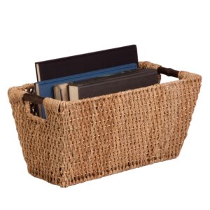 Natural Decorative Seagrass Basket with Handles