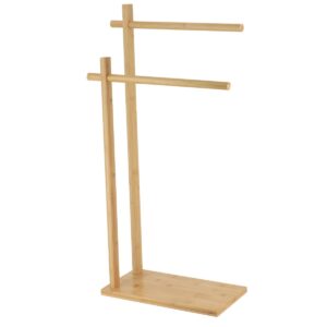 Bamboo Towel Rack with 2 Bars