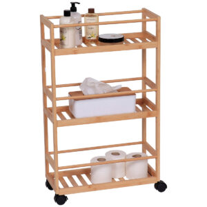 Bamboo 3-Shelf Trolley
