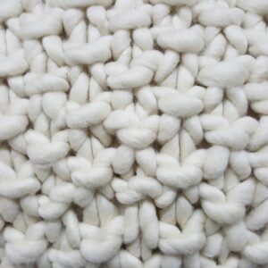 Chunky Wool Textured Throw Pillow