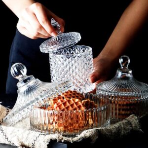 Crystal Glass Candy Storage Jar
