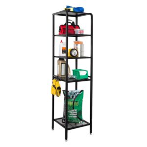 4-Tier Steel Garage Storage Shelving Unit - Black