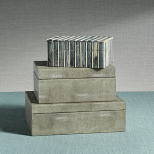 Gray Inlaid Bone Storage Box