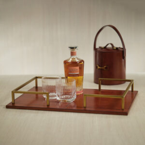 Leather Bar Tray