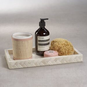 Small Bone Braided Tray