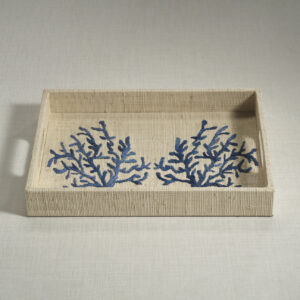 Natural Fiber Raffia Serving Tray