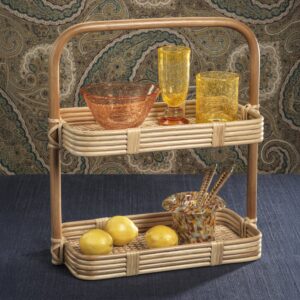 Tier Rattan Tray