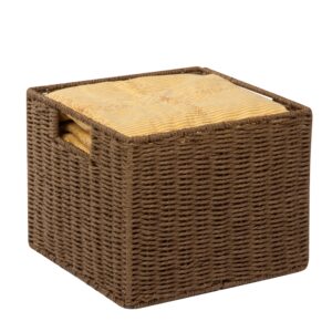 Paper Rope Storage Crate - Brown